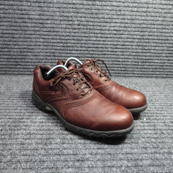Footjoy Golf Shoes Mens 11.5 Brown 54049 Contour Series Cleats Leather - Picture 1 of 16
